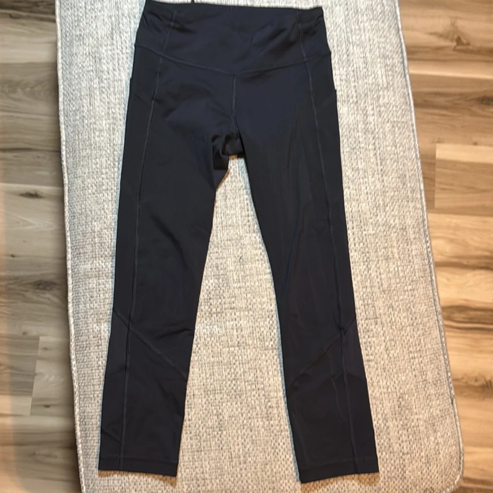 6. Lululemon Pace Rival Crop‎ 22” Luxtreme Black sz4